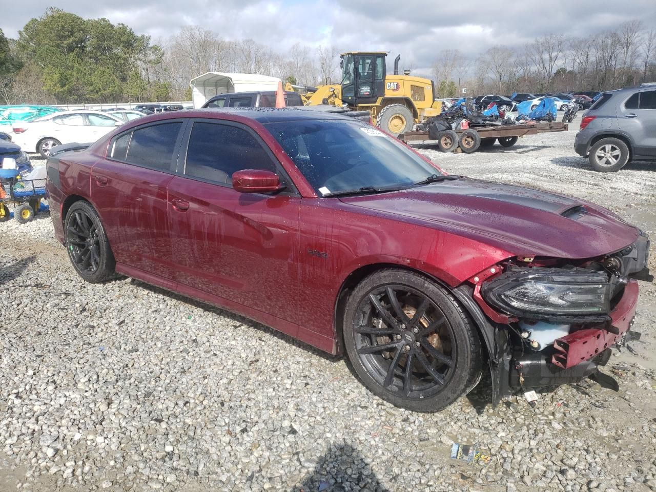 Dodge Charger R/T 392 2018 Burgundy 6.4L 8 vin: 2C3CDXGJ8JH200621