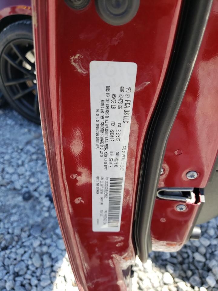 Dodge Charger R/T 392 2018 Burgundy 6.4L 8 vin: 2C3CDXGJ8JH200621