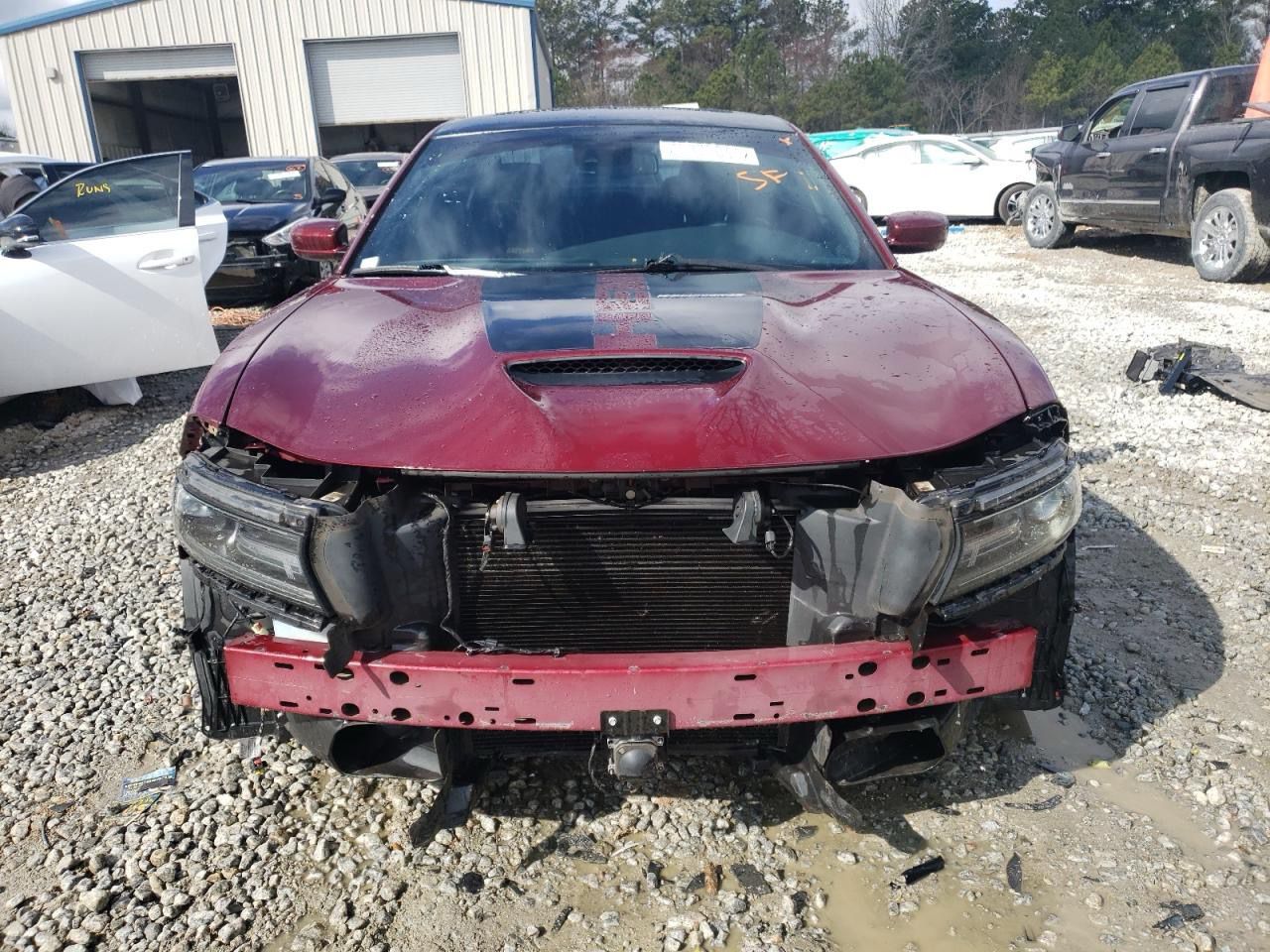 Dodge Charger R/T 392 2018 Burgundy 6.4L 8 vin: 2C3CDXGJ8JH200621