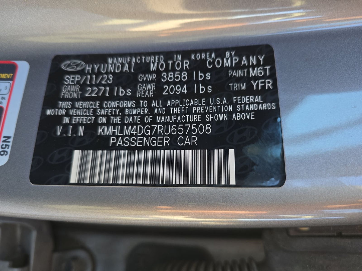 Hyundai Elantra SEL 2024 Gray – 2.0L FWD Sedan | VIN: KMHLM4DG7RU657508