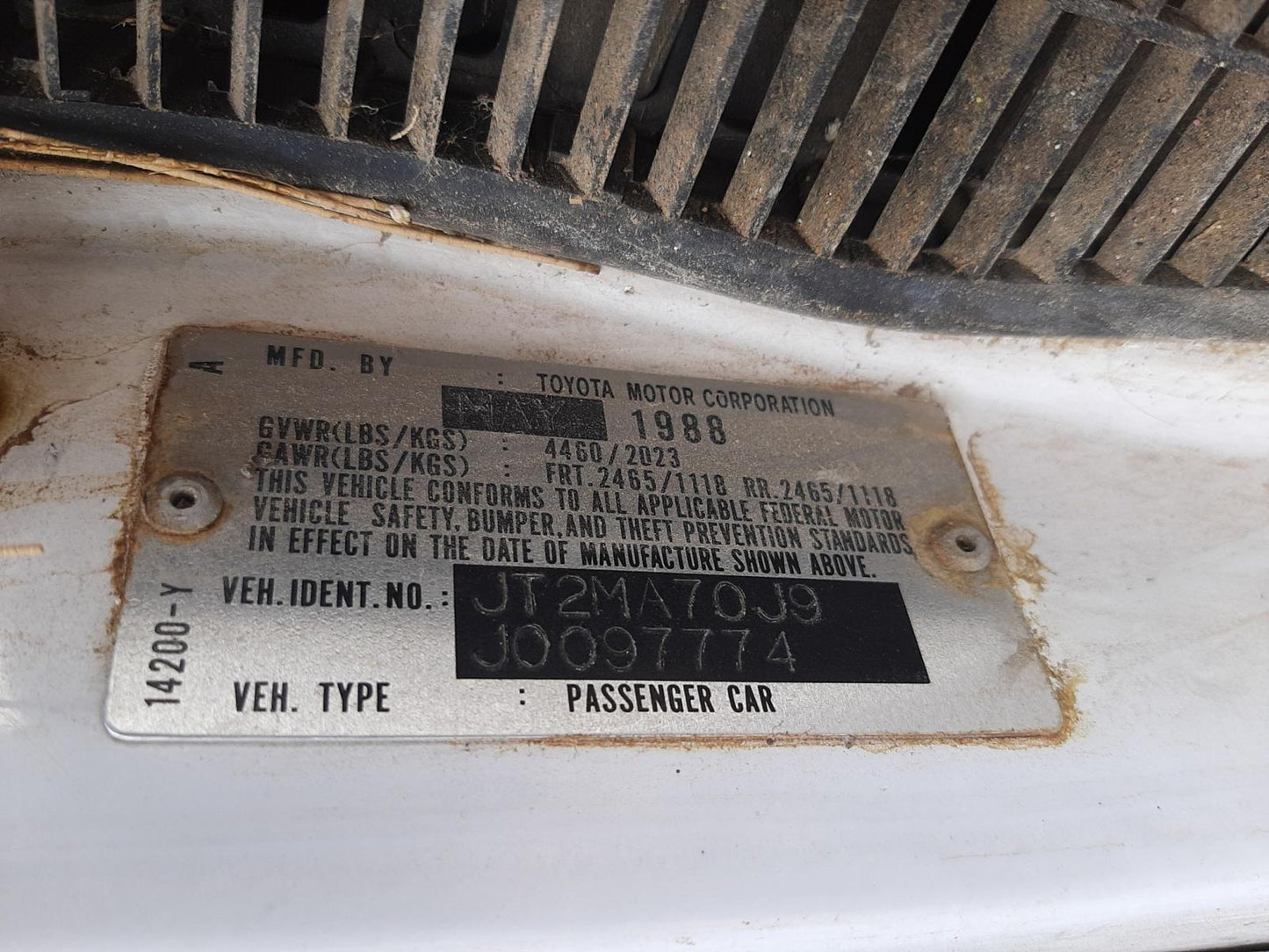 1988 TOYOTA SUPRA SPOR - JT2MA70J9J0097774