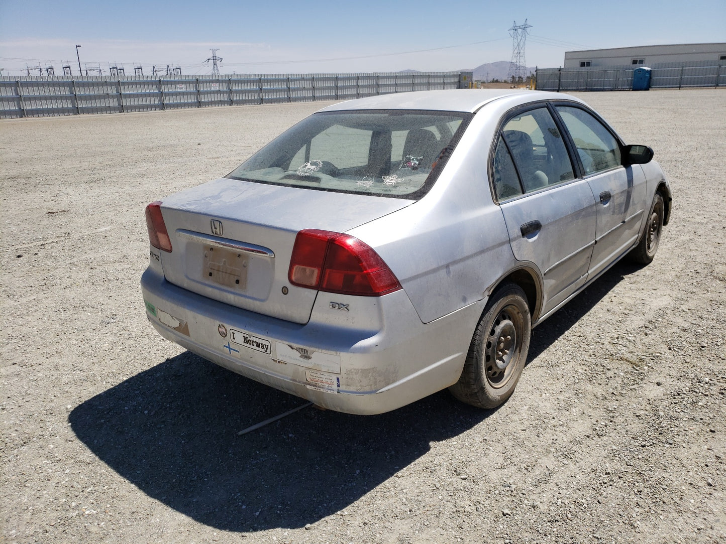 2002 HONDA CIVIC DX - 2HGES15102H541699