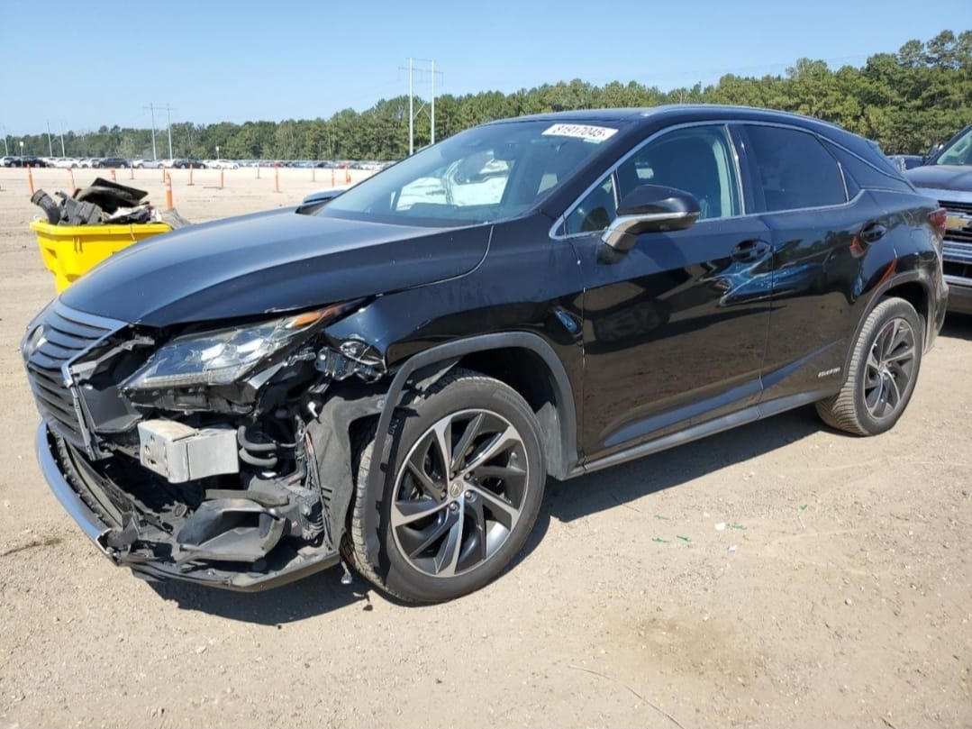 2018 Lexus RX 450h Black 3.5L V6 Hybrid AWD VIN: 2T2BGMCA6JC022555