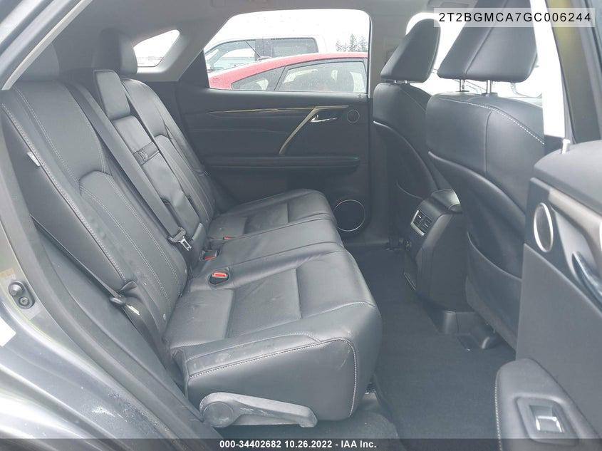 2016 Lexus RX 450h | 3.5L V6 Hybrid AWD | VIN: 2T2BGMCA7GC006244