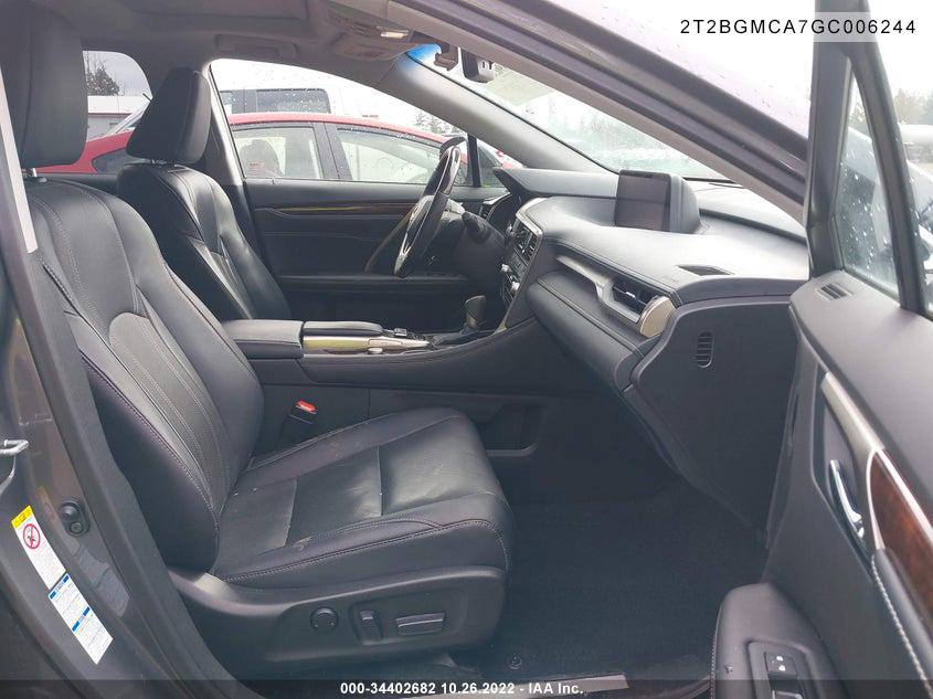 2016 Lexus RX 450h | 3.5L V6 Hybrid AWD | VIN: 2T2BGMCA7GC006244