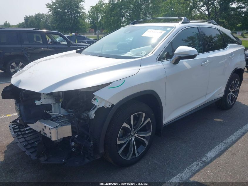 Lexus RX 450h 2022 White AWD Hybrid SUV – VIN: 2T2HGMDA3NC091105