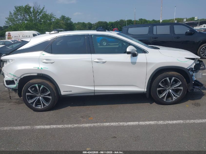 Lexus RX 450h 2022 White AWD Hybrid SUV – VIN: 2T2HGMDA3NC091105