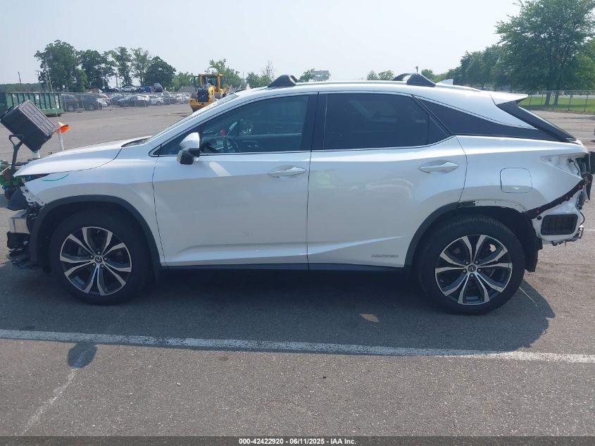 Lexus RX 450h 2022 White AWD Hybrid SUV – VIN: 2T2HGMDA3NC091105