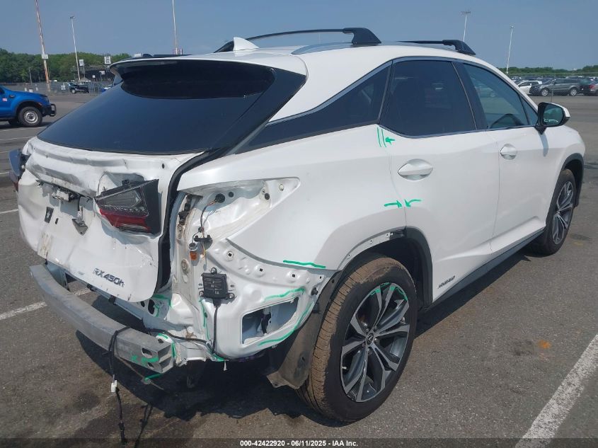Lexus RX 450h 2022 White AWD Hybrid SUV – VIN: 2T2HGMDA3NC091105