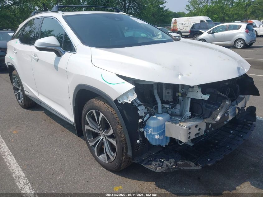 Lexus RX 450h 2022 White AWD Hybrid SUV – VIN: 2T2HGMDA3NC091105
