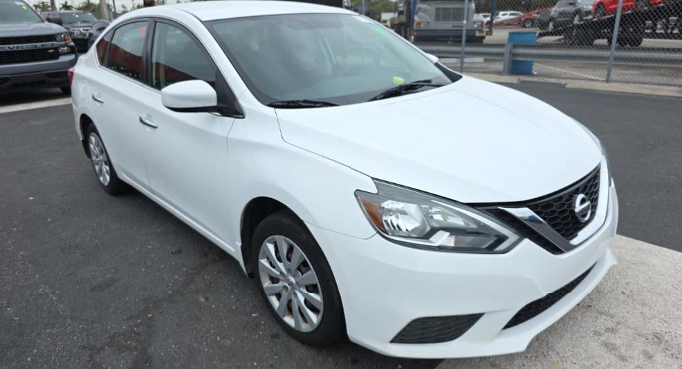2019 Nissan Sentra S | White | 1.8L FWD CVT | VIN: 3N1AB7AP1KY406190
