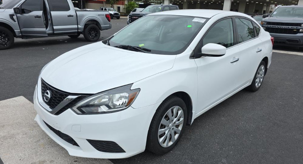 2019 Nissan Sentra S | White | 1.8L FWD CVT | VIN: 3N1AB7AP1KY406190
