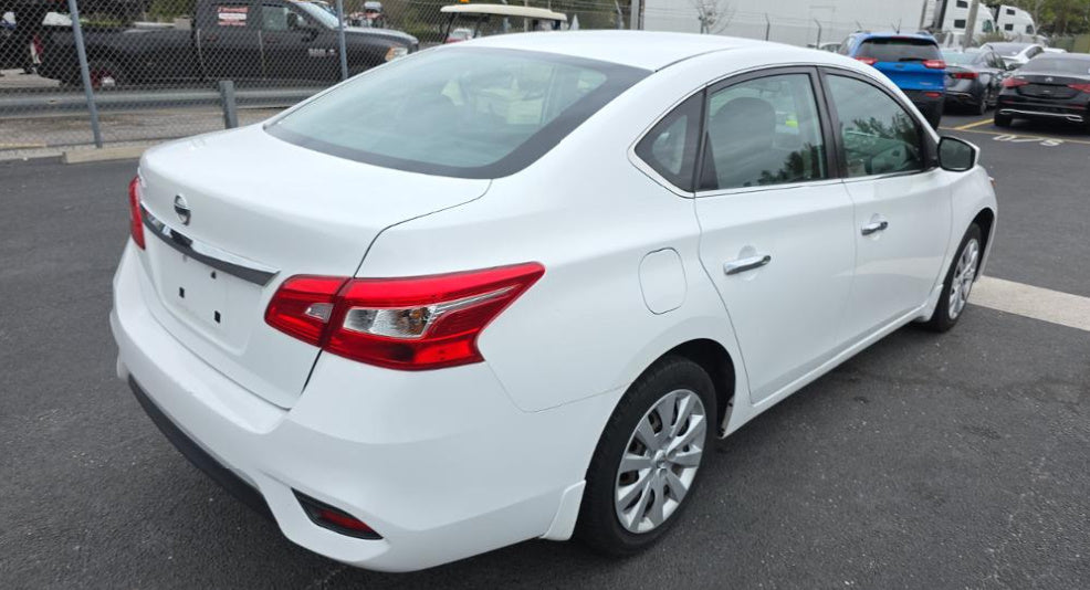 2019 Nissan Sentra S | White | 1.8L FWD CVT | VIN: 3N1AB7AP1KY406190