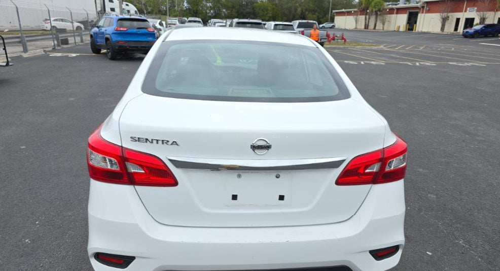 2019 Nissan Sentra S | White | 1.8L FWD CVT | VIN: 3N1AB7AP1KY406190