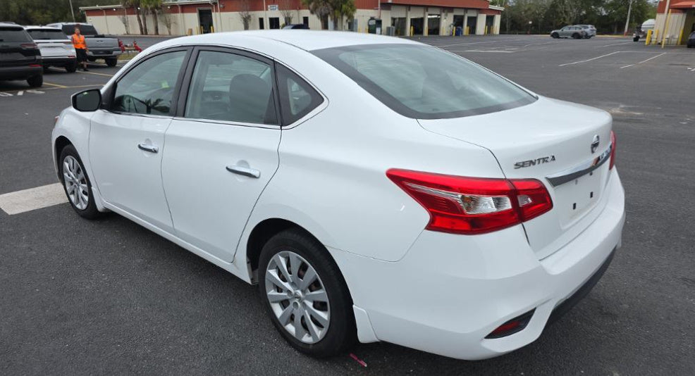 2019 Nissan Sentra S | White | 1.8L FWD CVT | VIN: 3N1AB7AP1KY406190