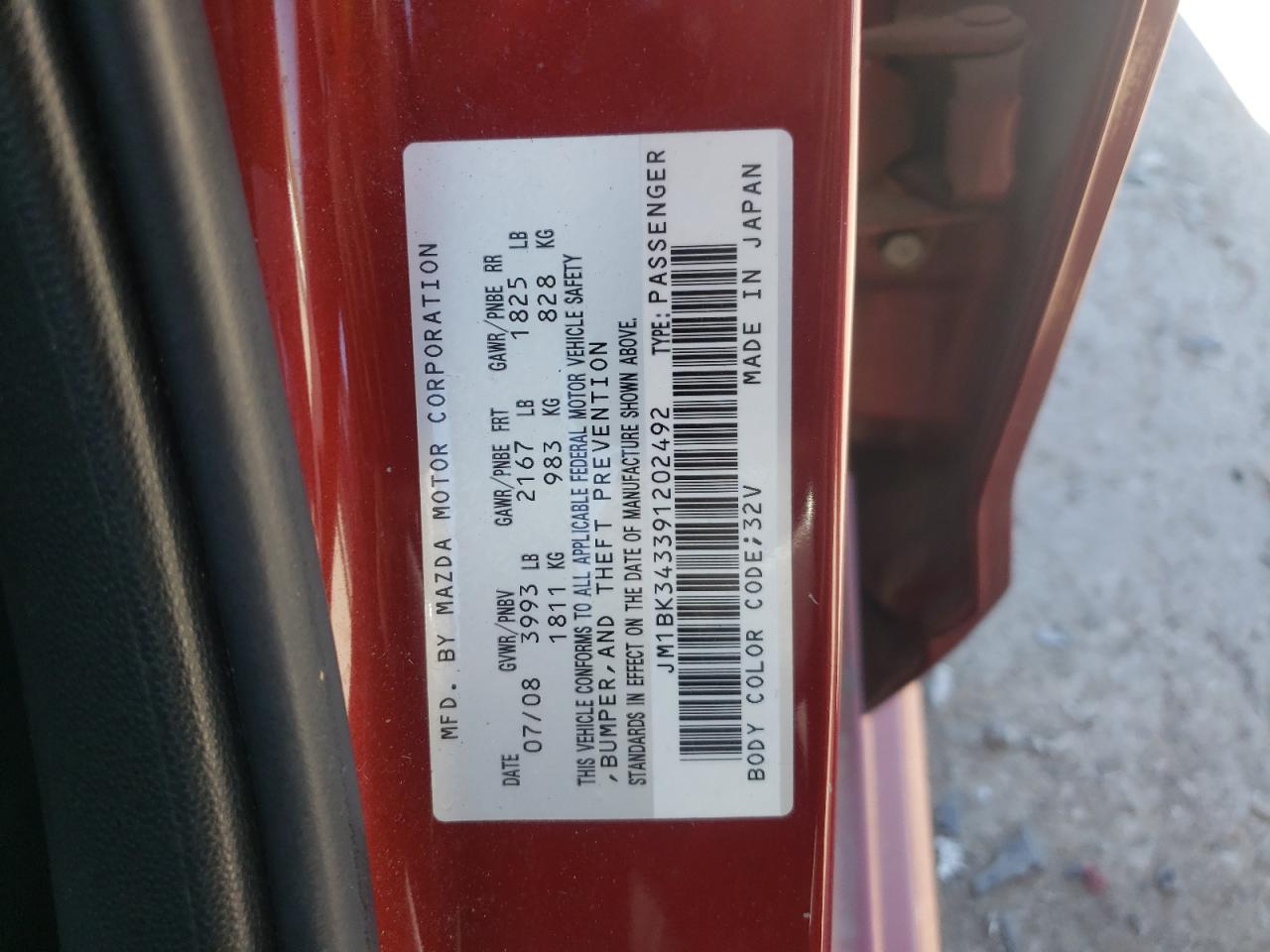 2009 MAZDA 3 S - JM1BK343391202492