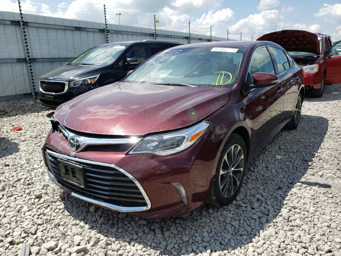 Toyota Avalon Xle 2017 Burgundy 3.5L 6 vin: 4T1BK1EB3HU249847