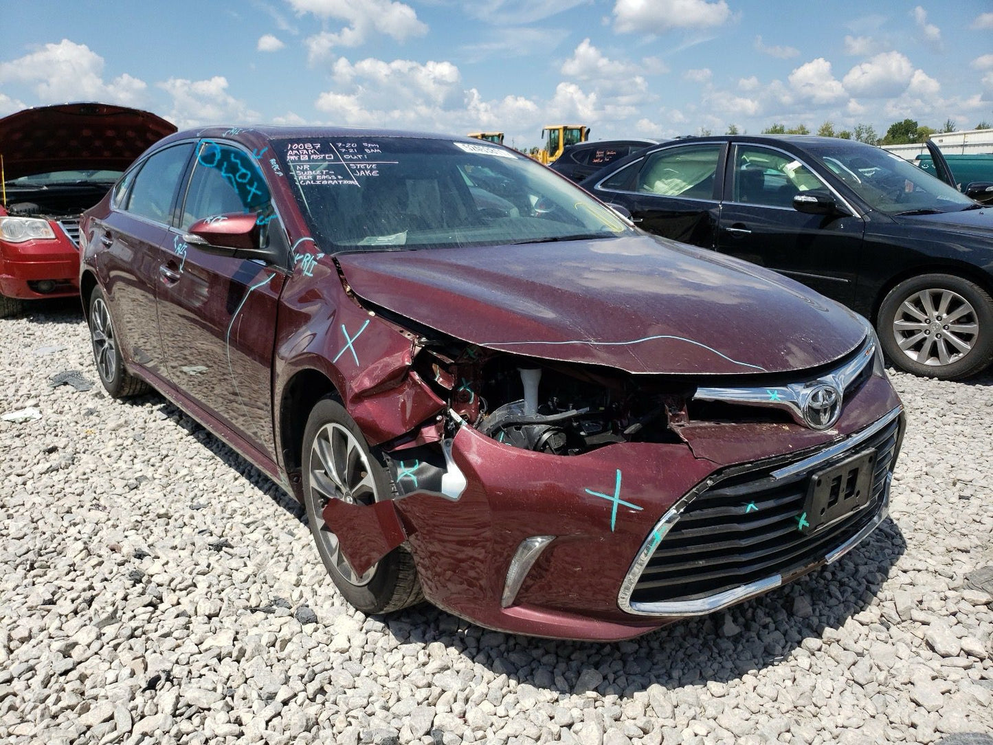 Toyota Avalon Xle 2017 Burgundy 3.5L 6 vin: 4T1BK1EB3HU249847
