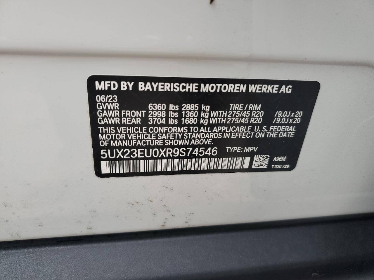 2024 BMW X5 xDrive | 3,221 mi | Run & Drive | VIN: 5UX23EU0XR9S74546
