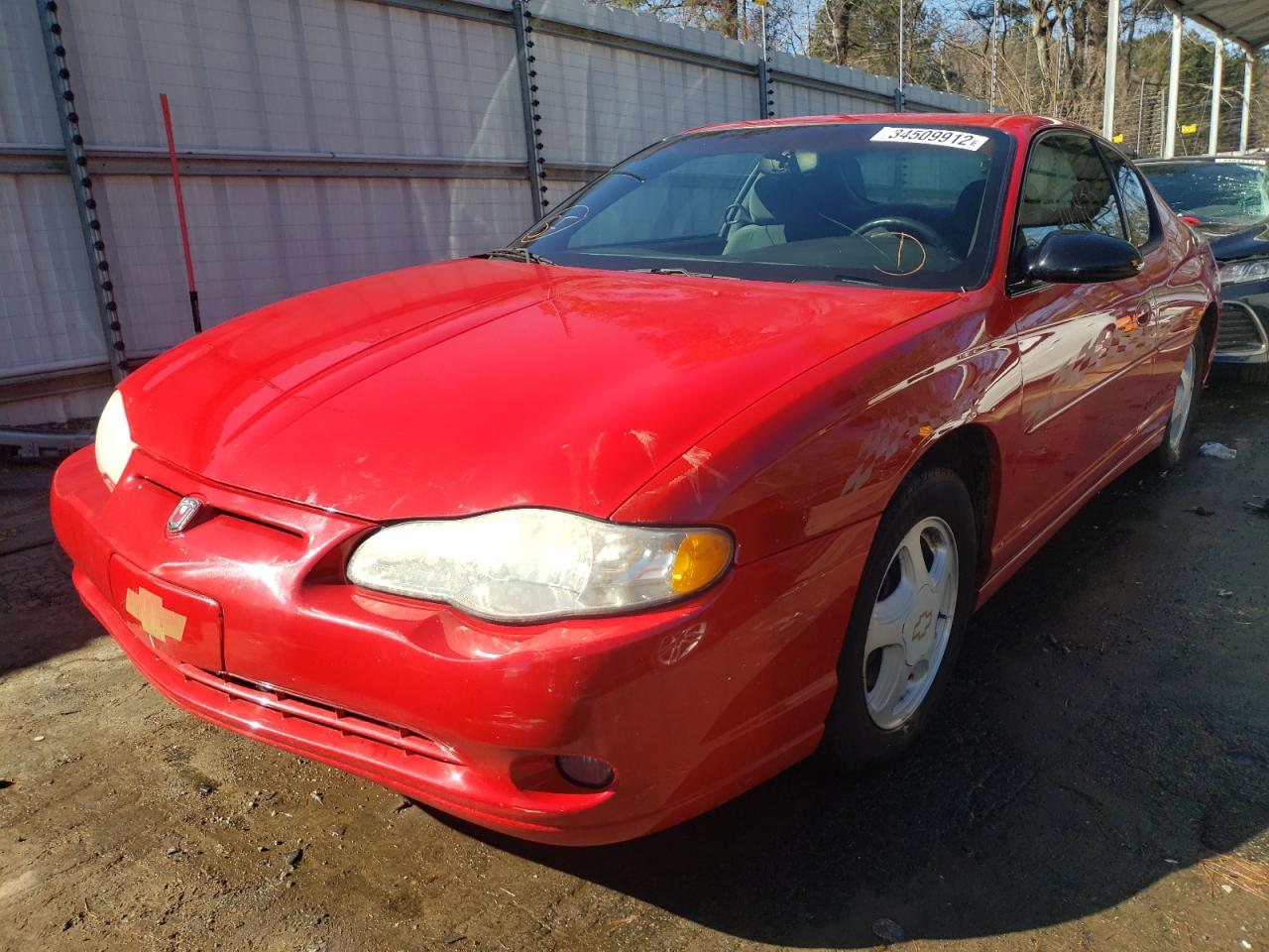 2003 CHEVROLET MONTE CARL - 2G1WX12K939408705