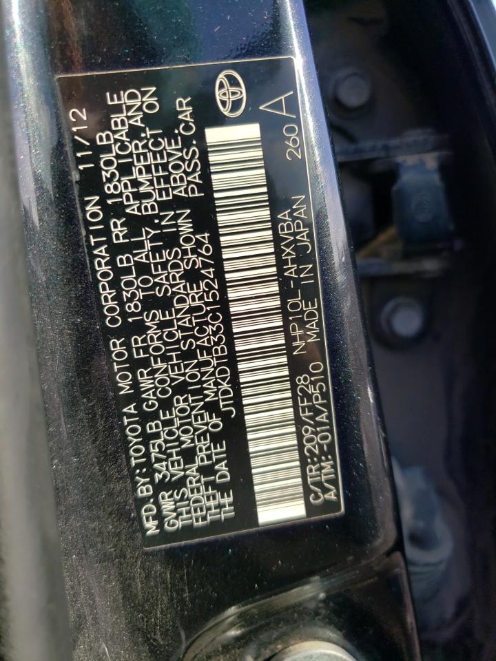 2012 TOYOTA PRIUS C - JTDKDTB33C1524764