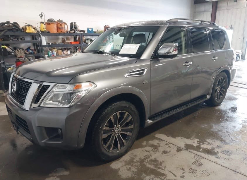2019 Nissan Armada Platinum | Gray | 5.6L V8 4WD SUV | VIN: JN8AY2NC4K9581002