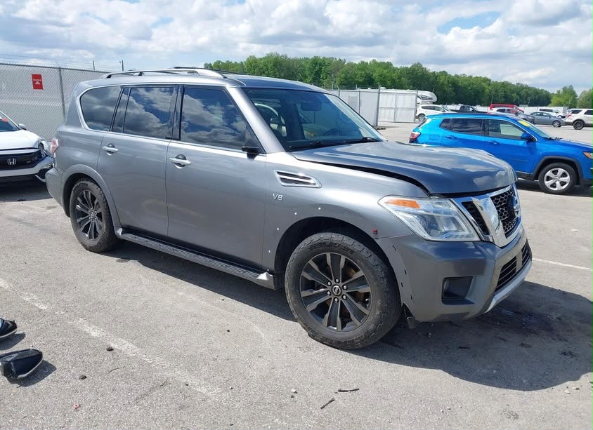 2018 Nissan Armada Platinum VIN: JN8AY2NE8J9730592 | Gray | 5.6L V8 4WD SUV