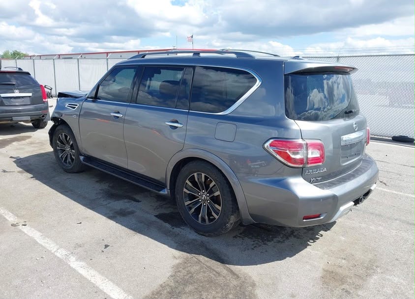 2018 Nissan Armada Platinum VIN: JN8AY2NE8J9730592 | Gray | 5.6L V8 4WD SUV