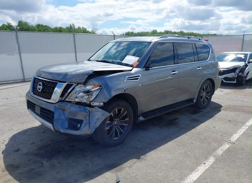 2018 Nissan Armada Platinum VIN: JN8AY2NE8J9730592 | Gray | 5.6L V8 4WD SUV