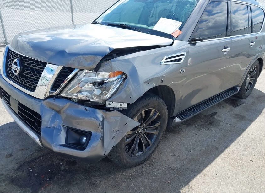 2018 Nissan Armada Platinum VIN: JN8AY2NE8J9730592 | Gray | 5.6L V8 4WD SUV