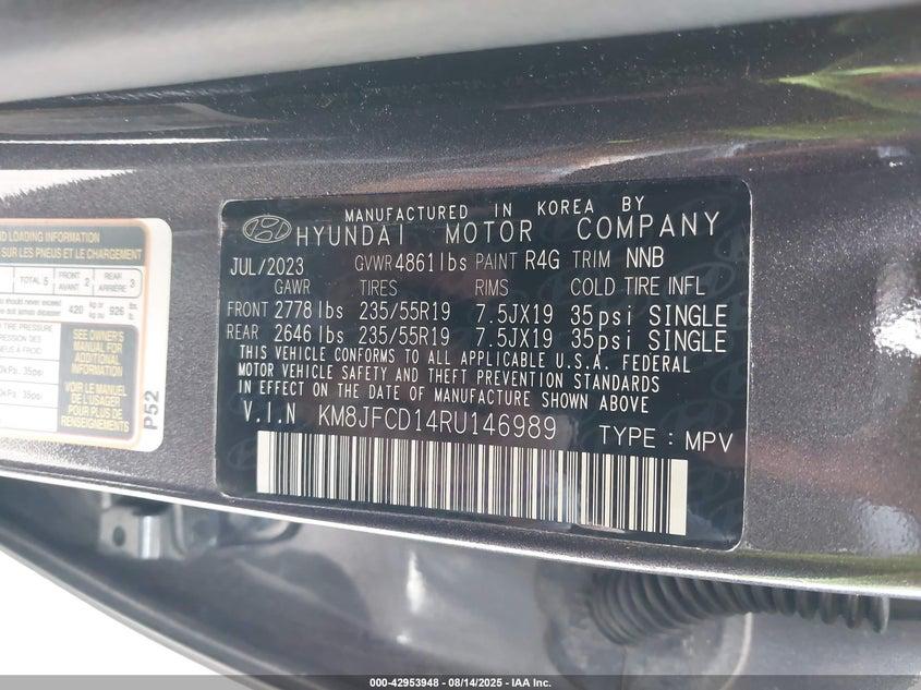 Hyundai Tucson N Line 2024 – Sporty SUV, 24K Miles | VIN: KM8JFCD14RU146989