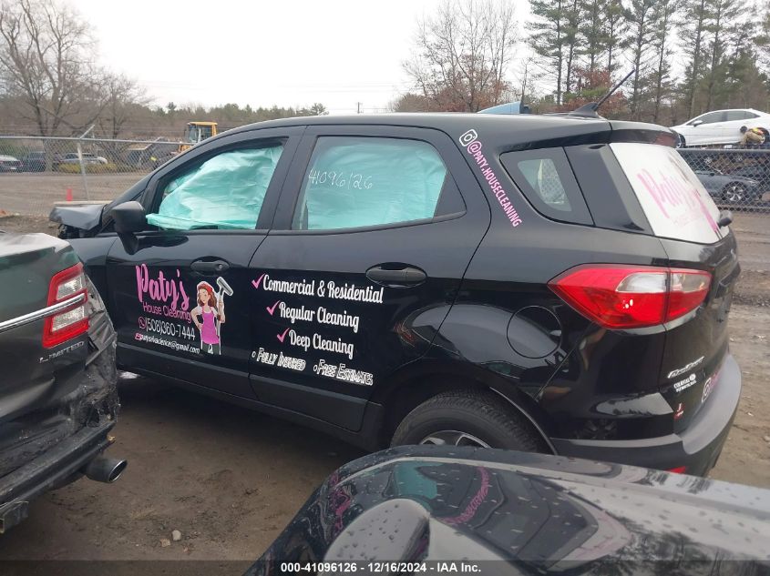 Ford EcoSport S 2021 AWD 2.0L – Low Miles Salvage SUV | VIN: MAJ6S3FLXMC401881
