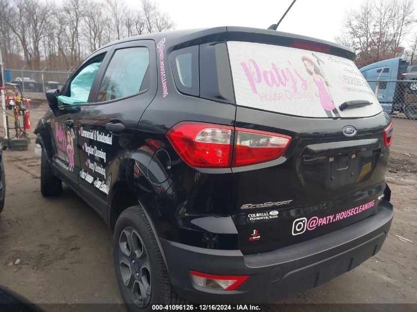 Ford EcoSport S 2021 AWD 2.0L – Low Miles Salvage SUV | VIN: MAJ6S3FLXMC401881
