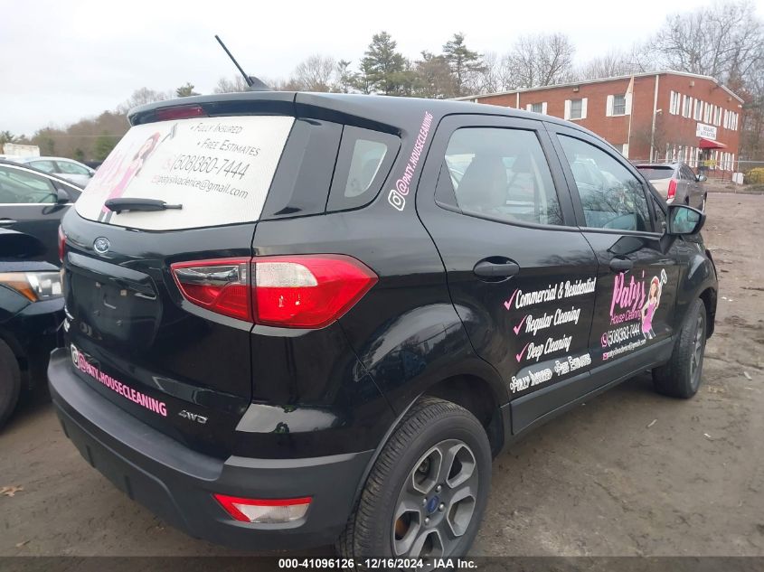 Ford EcoSport S 2021 AWD 2.0L – Low Miles Salvage SUV | VIN: MAJ6S3FLXMC401881