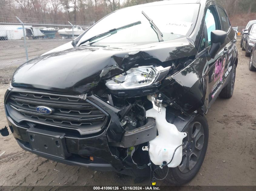 Ford EcoSport S 2021 AWD 2.0L – Low Miles Salvage SUV | VIN: MAJ6S3FLXMC401881