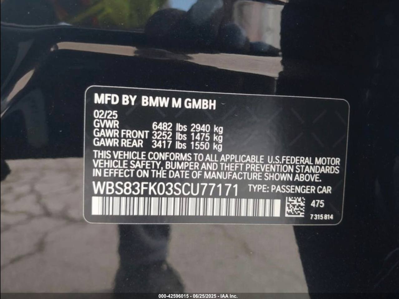 2025 BMW M5 | 1,214 Miles | Run and Drive | VIN: WBS83FK03SCU77171