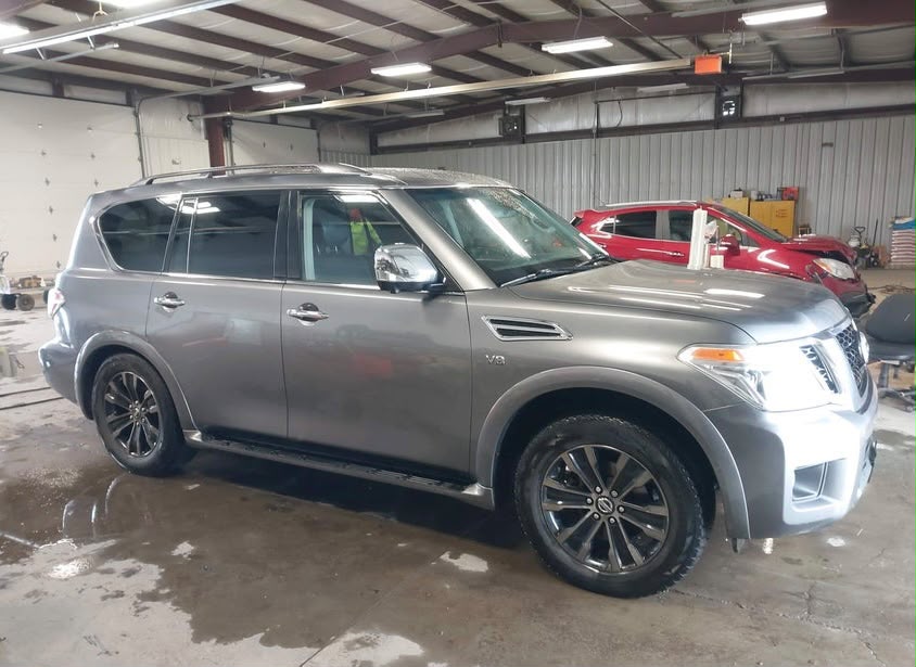 2019 Nissan Armada Platinum | Gray | 5.6L V8 4WD SUV | VIN: JN8AY2NC4K9581002