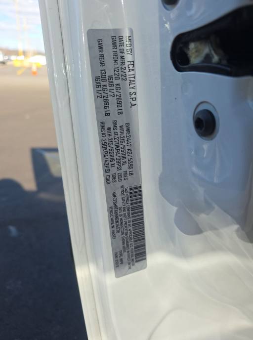 2022 RAM PROMASTER CITY  VIN ZFBHRFAB6N6W34576