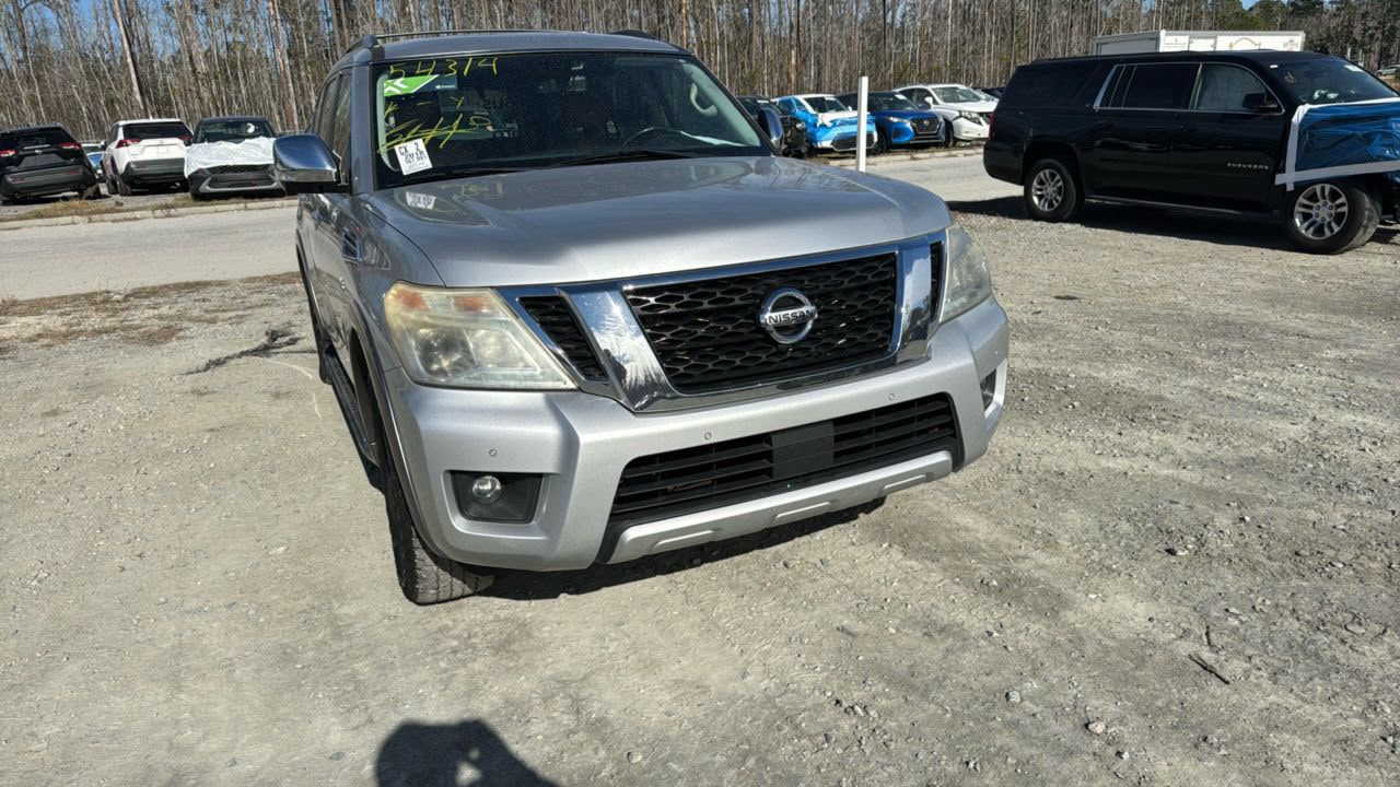 2018 Nissan Armada Platinum 4WD | Silver | 5.6L V8 SUV | VIN: JN8AY2NE1J9730269