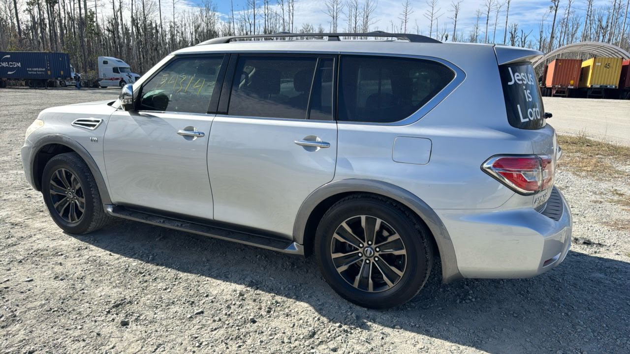 2018 Nissan Armada Platinum 4WD | Silver | 5.6L V8 SUV | VIN: JN8AY2NE1J9730269