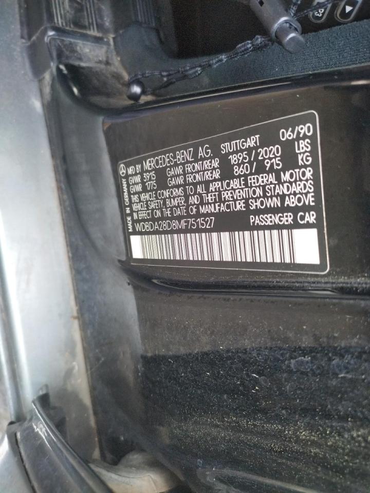 1991 MERCEDES-BENZ 190 E 2.3 - WDBDA28D8MF751527 — photo 10