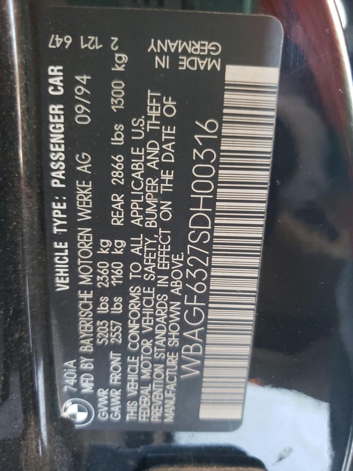 1995 BMW 740 I AUTO - WBAGF6327SDH00316 — photo 10