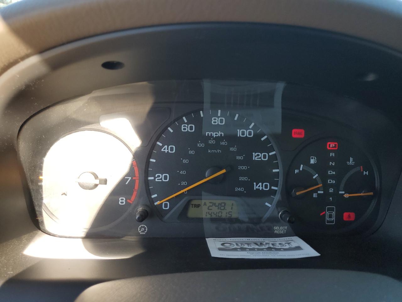 1998 HONDA ACCORD EX - 1HGCG1659WA035089 — photo 9