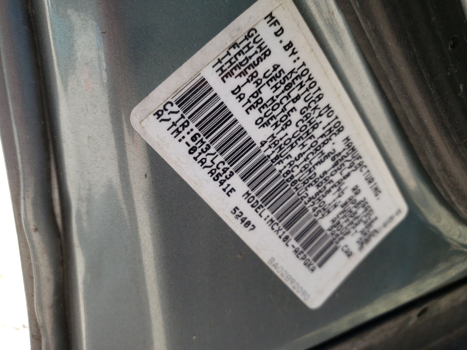 1998 TOYOTA AVALON XL - 4T1BF18B0WU237457 — photo 10