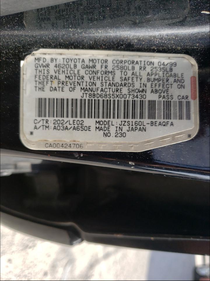 1999 LEXUS GS 300 - JT8BD68S5X0073430 — photo 10