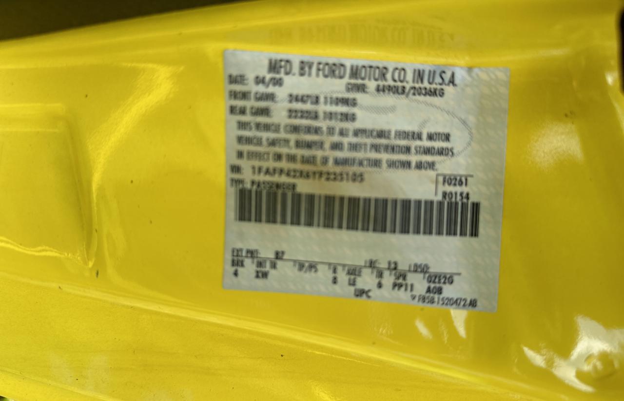 2000 FORD MUSTANG GT - 1FAFP42X6YF235105 — photo 10
