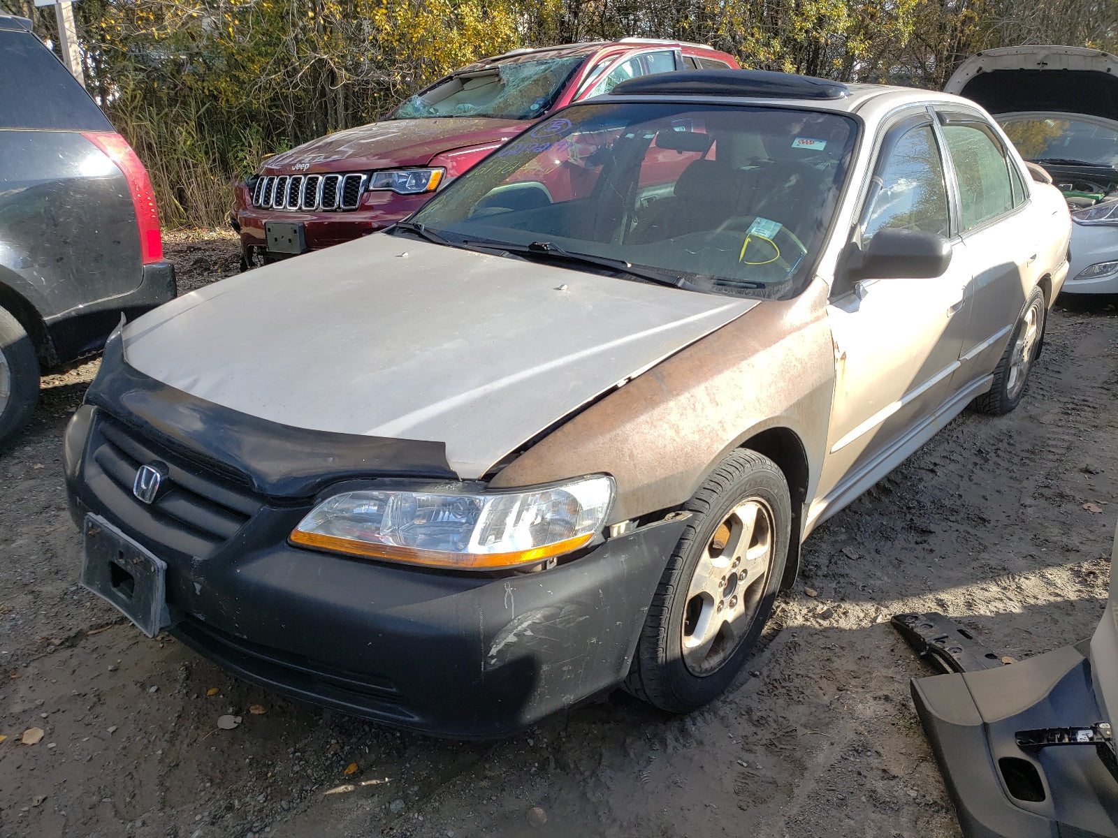 2002 HONDA ACCORD EX - 1HGCG165X2A037914 — photo 2