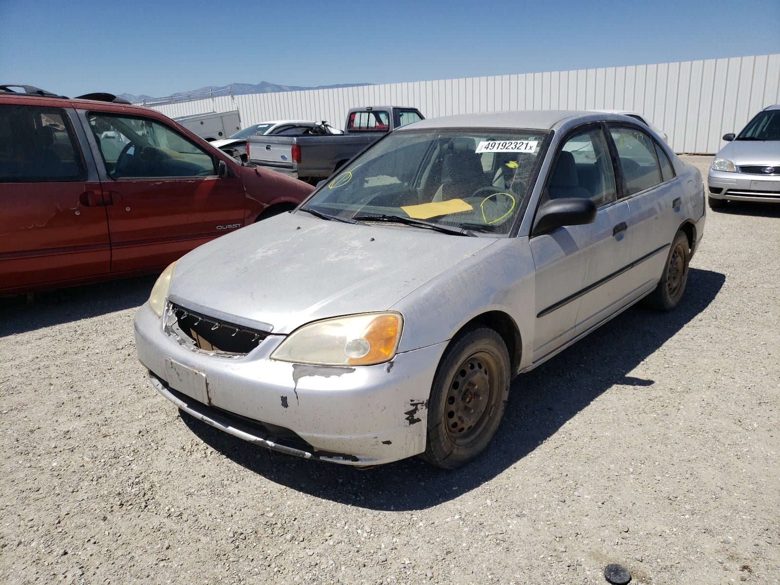 2002 HONDA CIVIC DX - 2HGES15102H541699 — photo 2