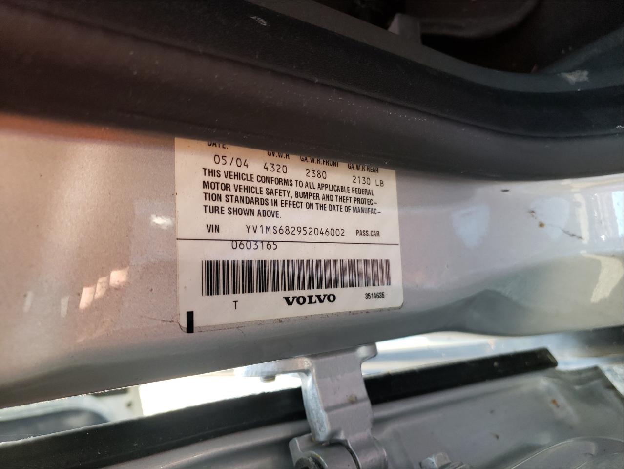 2005 VOLVO S40 T5 - YV1MS682952046002 — photo 9