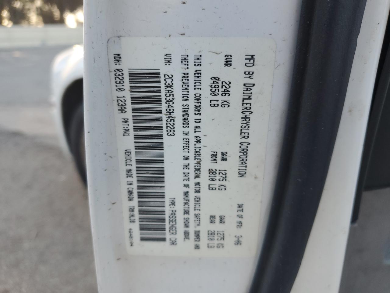2006 CHRYSLER 300 TOURIN - 2C3KA53G46H452263 — photo 11